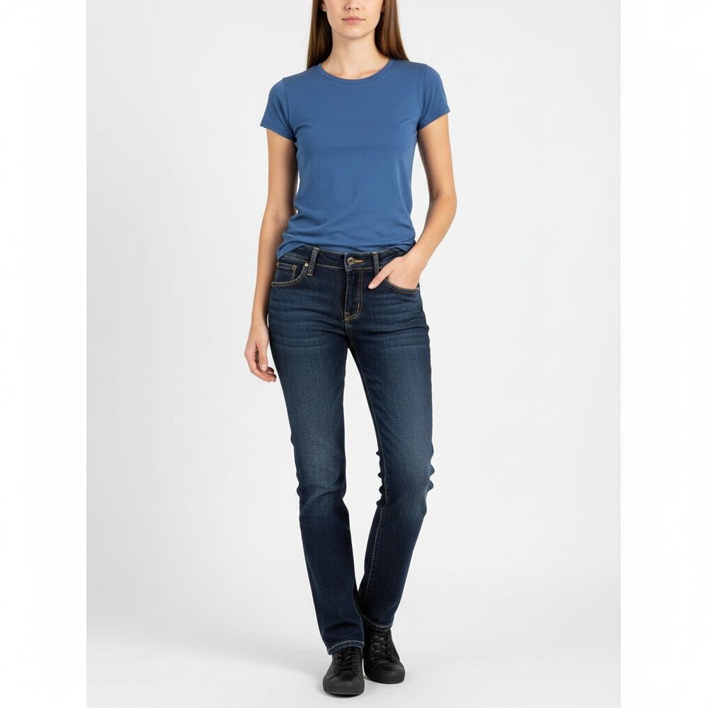 Dsquared2 Woman's Blue Low Rise Straight Leg Jeans 42 (32 Waist) - Picture 5 of 5